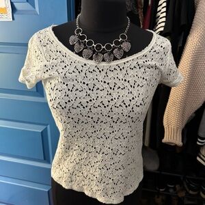 SO White Lace Top